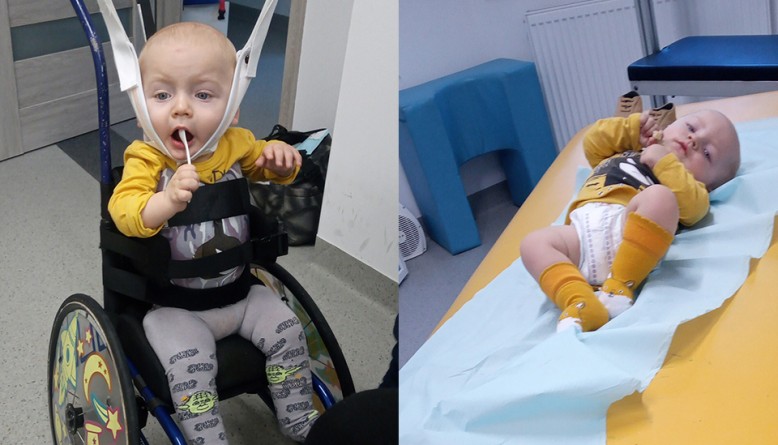 Bartek ma SMA. Potrzebne jest dalsze leczenie i rehabilitacja.